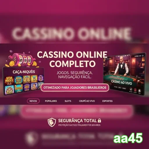 Ilustração de Acesse o cassino online da aa45 com segurança e rapidez